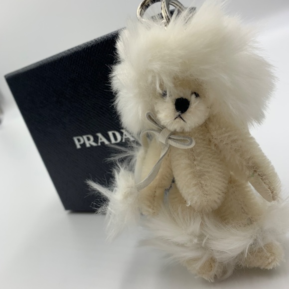 PRADA Mohair Snow Queen Bear keyring/bag charm - Picture 2 of 8